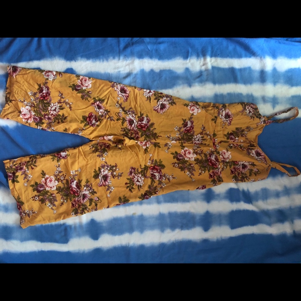 Yellow Floral Romper